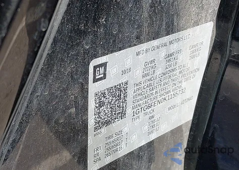 2019 GMC Canyon All Terrain W/Cloth из США, поврежденный, VIN 1GTG6FEN0K1155732